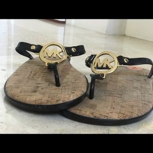 Michael Kors Logo Flat Sandals